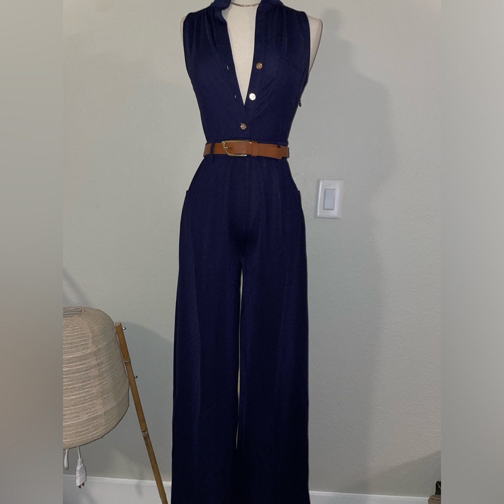 Navy one piece jumpsuit